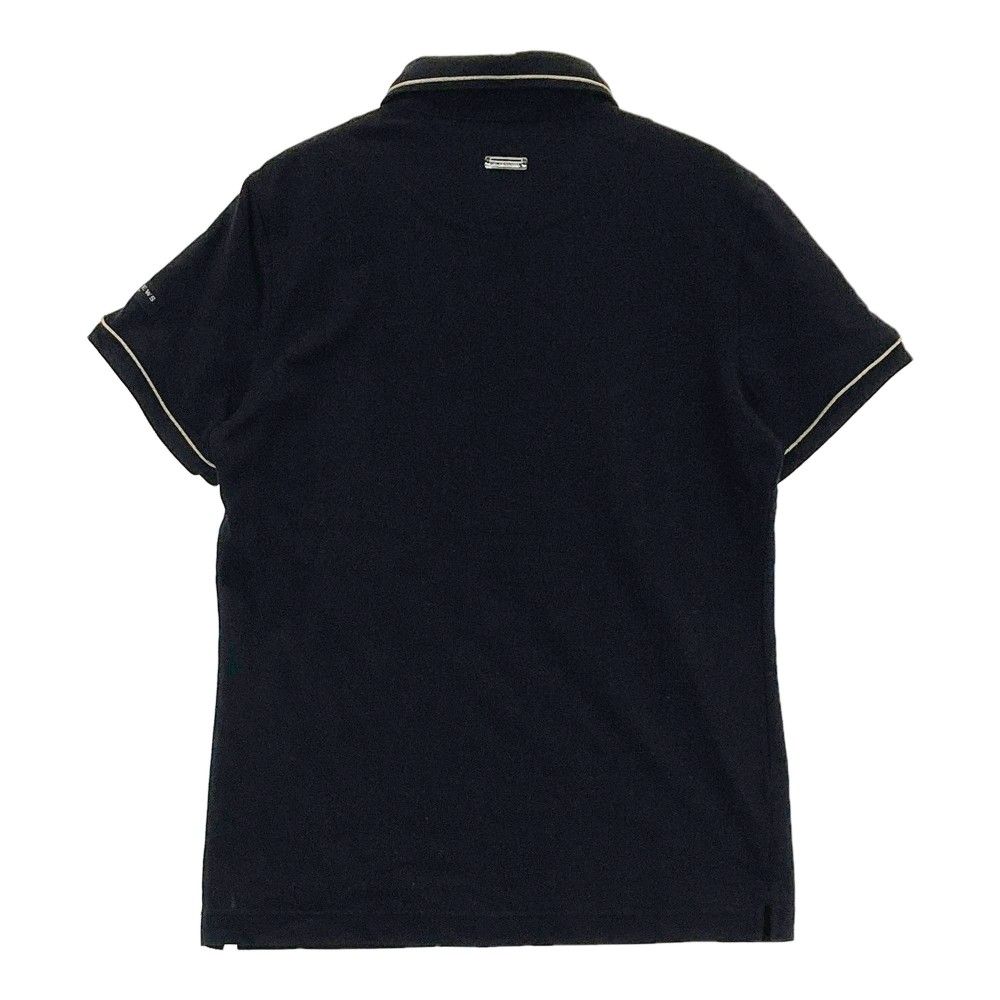 ST.ANDREWS 黒 ブラック 半袖ポロシャツ レトロアラベスク柄ジャガード半袖シャツ (MENS) | St ANDREWS