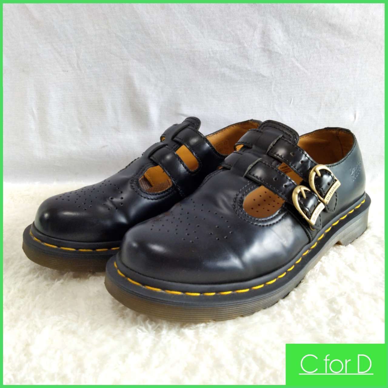 美品 Dr.Martens 25.0cm (UK6/US8) メリージェーン レディース 黒 
