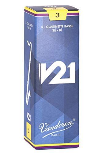 3 バンドーレン バスクラリネットリード V21 硬さ 3 5枚入り