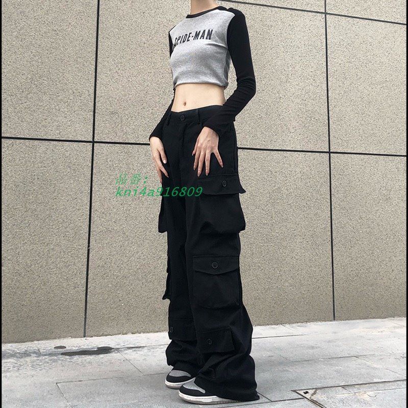 カーゴパンツポケット韓国ファッ
