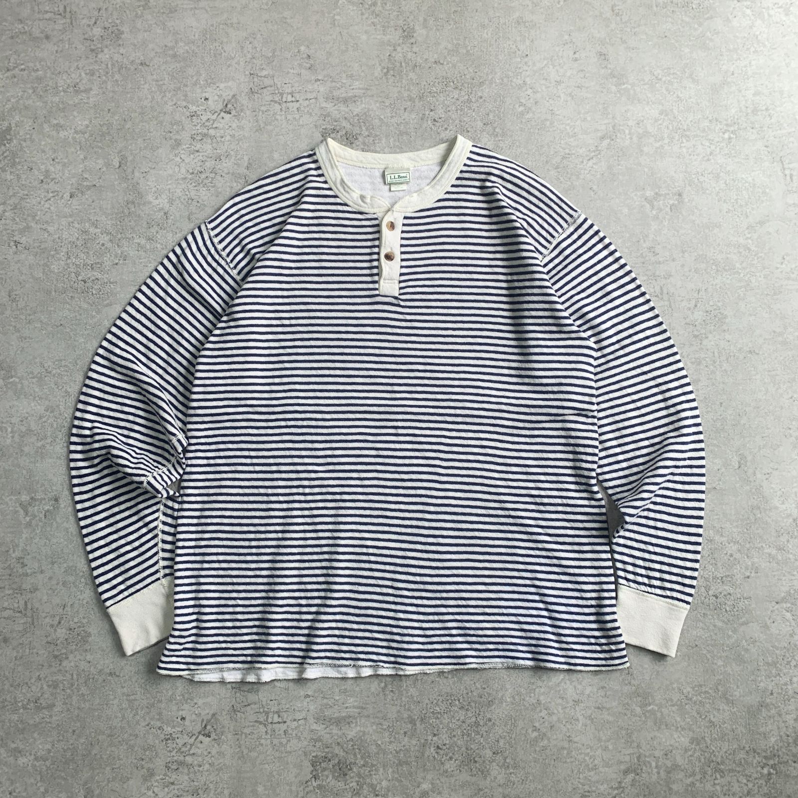 90s USA製 L.L.Bean Two-Layer River Driver's Shirt 【stripe