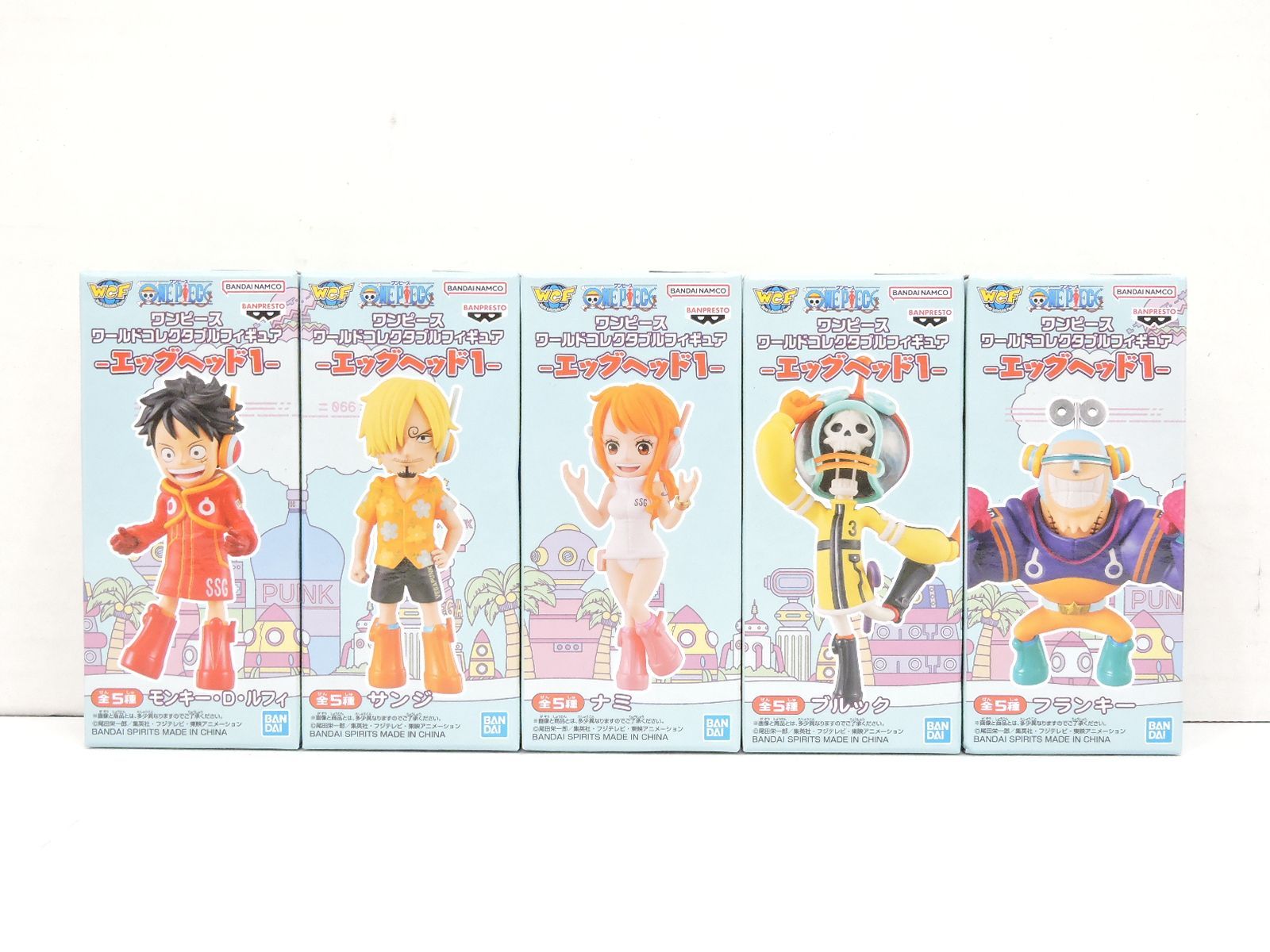 エッグヘッド　ワンピース　ワーコレ　ワールドコレクタブルフィギュア　1〜5 全種 mixstore_mix7598