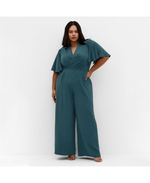 送料無料 シティーシック レディース ジャンプスーツ トップス Women s Plus Size Braelynn Jumpsuit Emerald