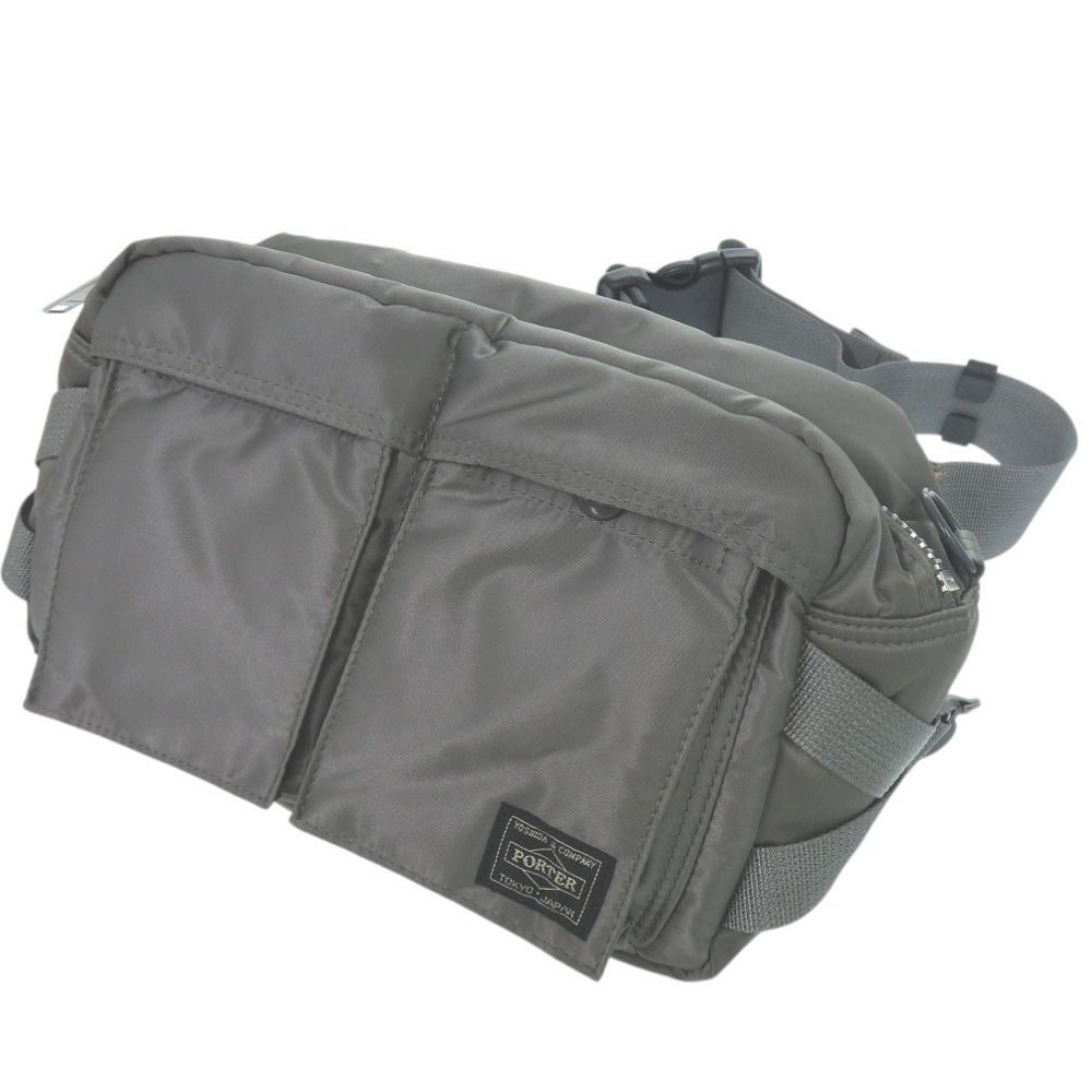 吉田カバン ポーター PORTER タンカー TANKER ボディバッグ 2WAY ウエストバッグ ナイロン グレー 0537 YOSHIDA - CO. LTD.