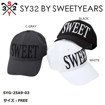SY32 ゴルフ ゴルフウェア キャップ 帽子 メンズ レディース おしゃれ ブランド かっこいい かわいい SYG-25A9-03 お取り寄せ