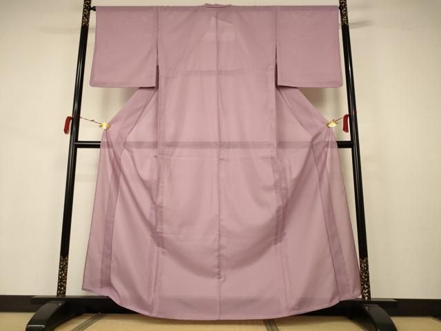 平和屋着物＊夏物 色無地 絽 薄柿色 洗える着物 ♥ AABB2571jd
