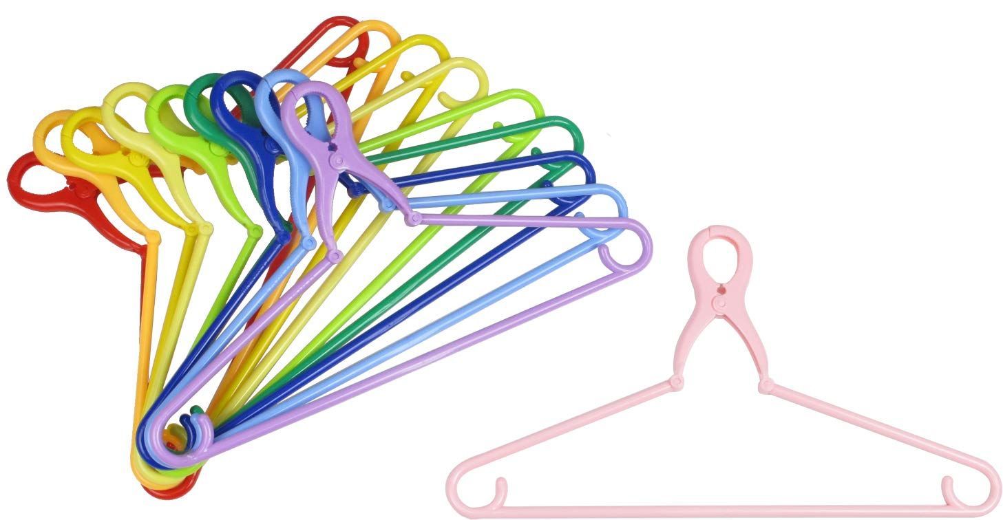 襟首対応 収納 キャッチハンガー 掛け グリップ ズボン 飛ばない クローゼット 10本組 バスタオル 幅388 mm 洗濯ハンガー カラフルバッチリハンガーM プラスチック 洗濯物干し CBCM-10 C サワフジ