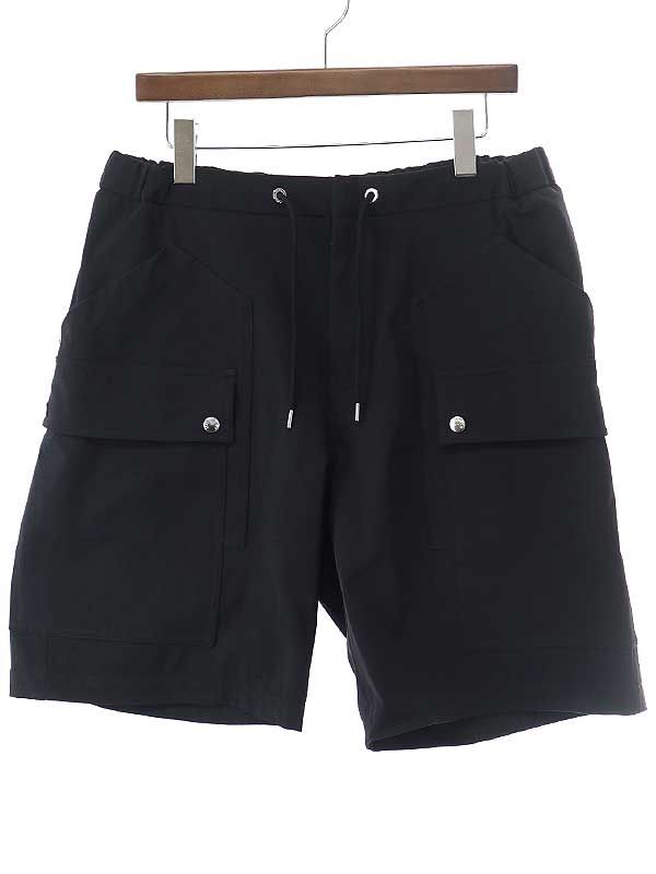 MONCLER モンクレール PANTALONE BERMUDA カーゴショーツ ブラック サイズ：48
