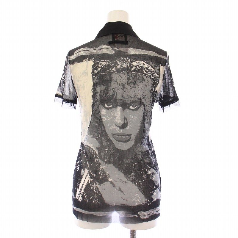 Jean Paul GAULTIER MAILLE裸婦柄 パワーネットカットソー Jean Paul GAULTIER MAILLE裸婦柄 パワーネットカットソー