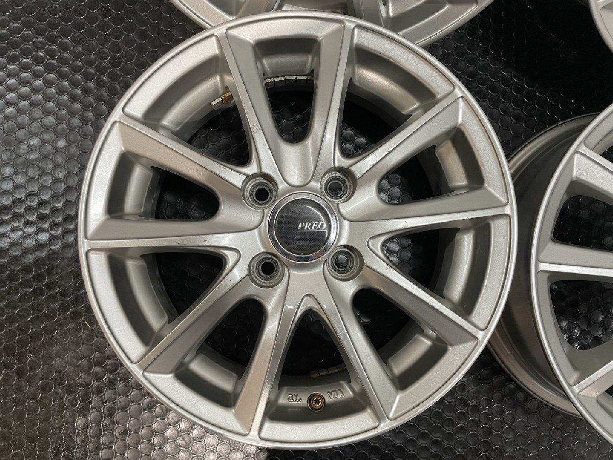 BS BRIDGESTONE PREO L5 プレオ 14インチ 4本 5.5J4HPCD100 45 空気圧センサー付 フィット フィットアリア GB3フリード等 MHE214