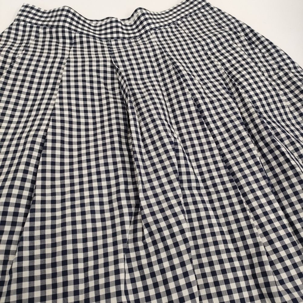saqui vichy long skirt 38 20SS10 コットンシルク ギンガム saqui vichy long skirt 38 20SS10 コットンシルク ギンガム