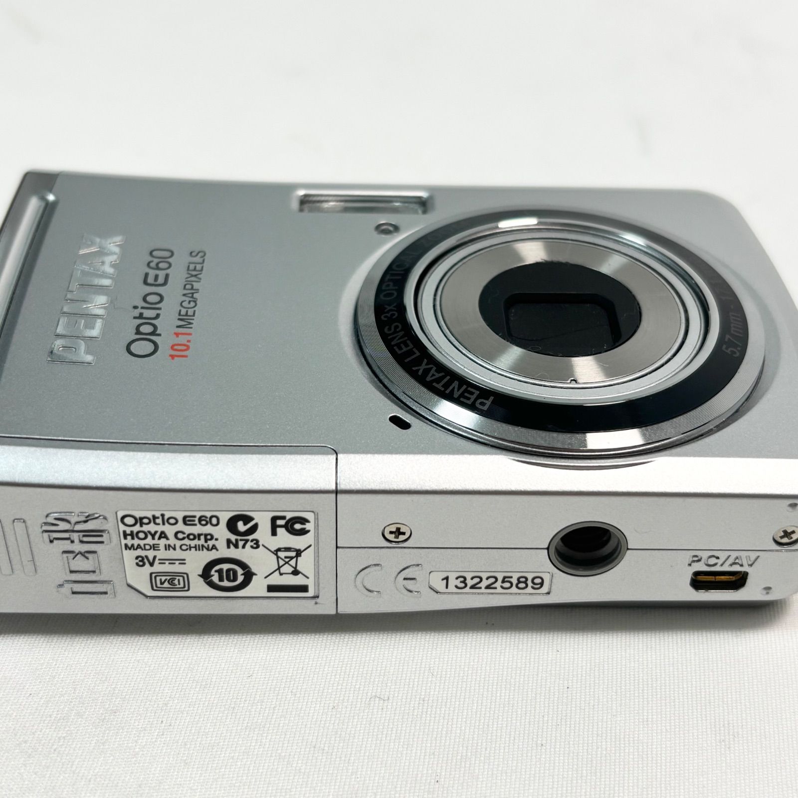 送料無料】PENTAX/ペンタックス/Optio E60/シルバー/コンパクト