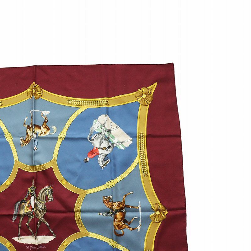 エルメス HERMES スカーフ カレ90 乗馬学校 エルメス カレ90