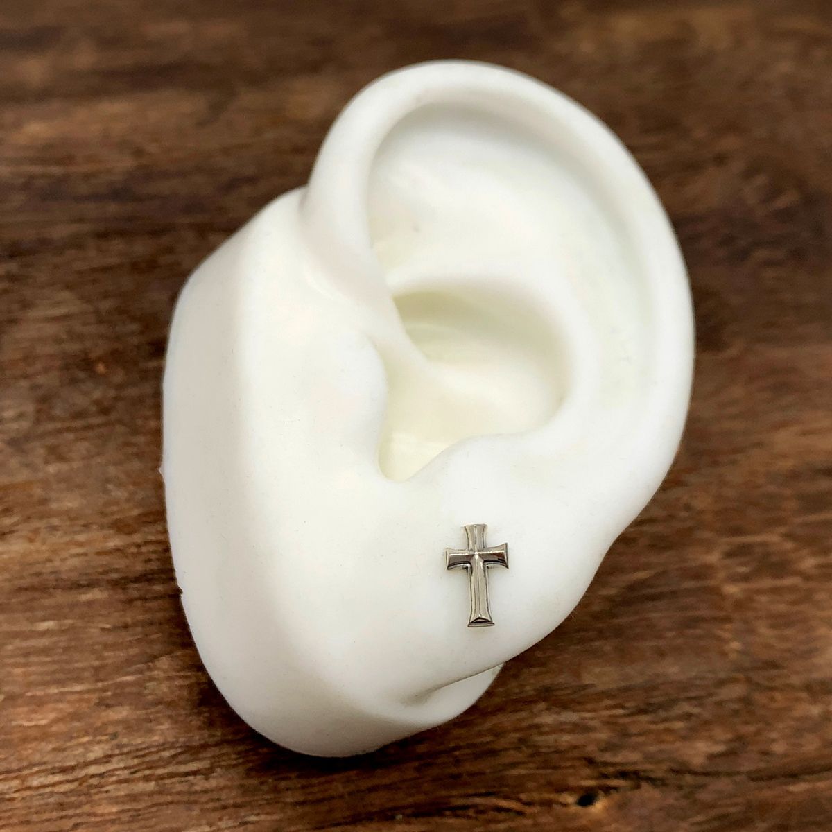 十字架|シルバー925ピアス メンズ片耳ピアス|セカンドピアス|シルバーアクセサリー