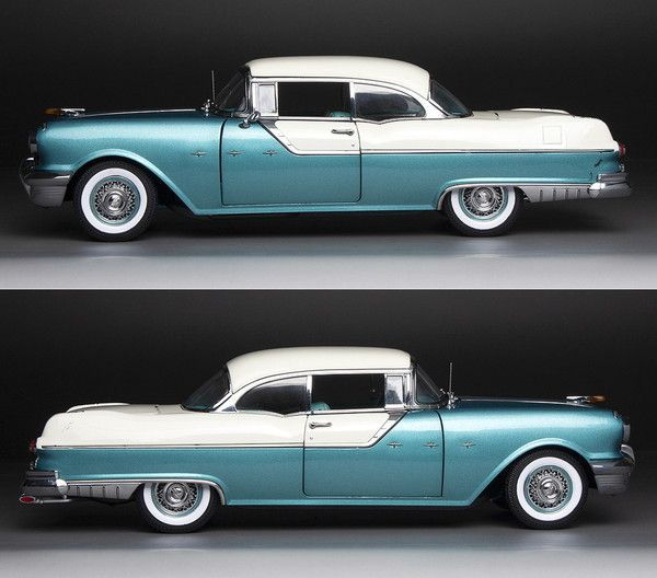 ミニカー　1/18 ポンティアック スター チーフ ハードトップ 1955(ホワイトミスト×ヴァレーグリーン) [5047] 1955 Pontiac Star Chief Hard Top – White Mist / Valley Green