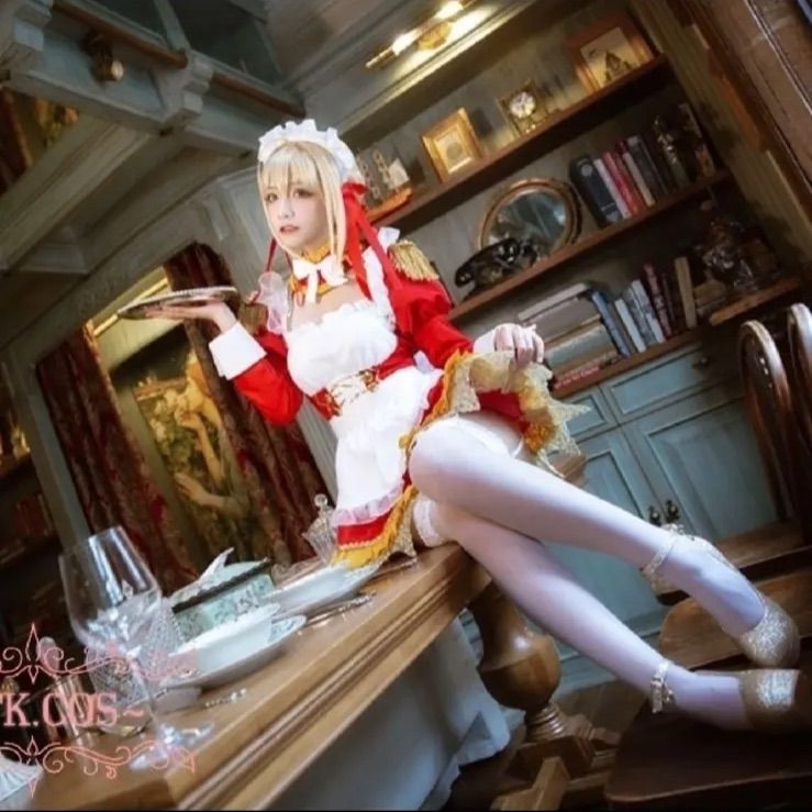 Q⑩4 Fate/Grand Order FGO ネロ メイド服 コスプレ衣装