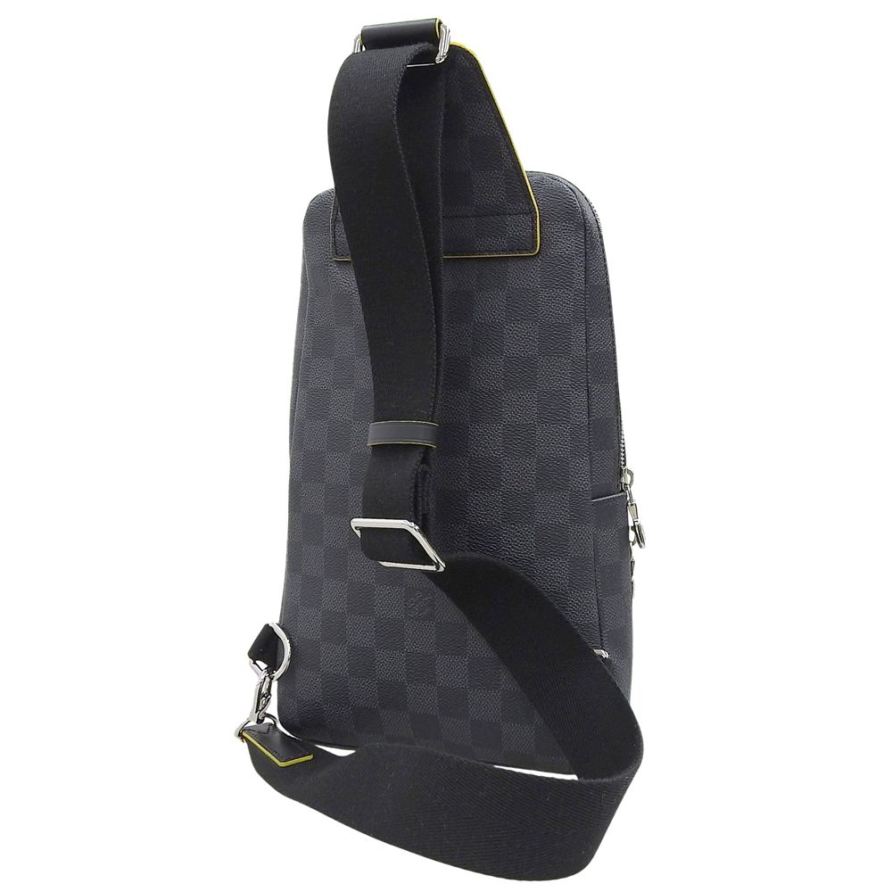 本物保証 箱 布袋付 ルイヴィトン LOUIS VUITTON ダミエ グラフィット アヴェニュー スリングバッグ N40273 ボディバッグ
