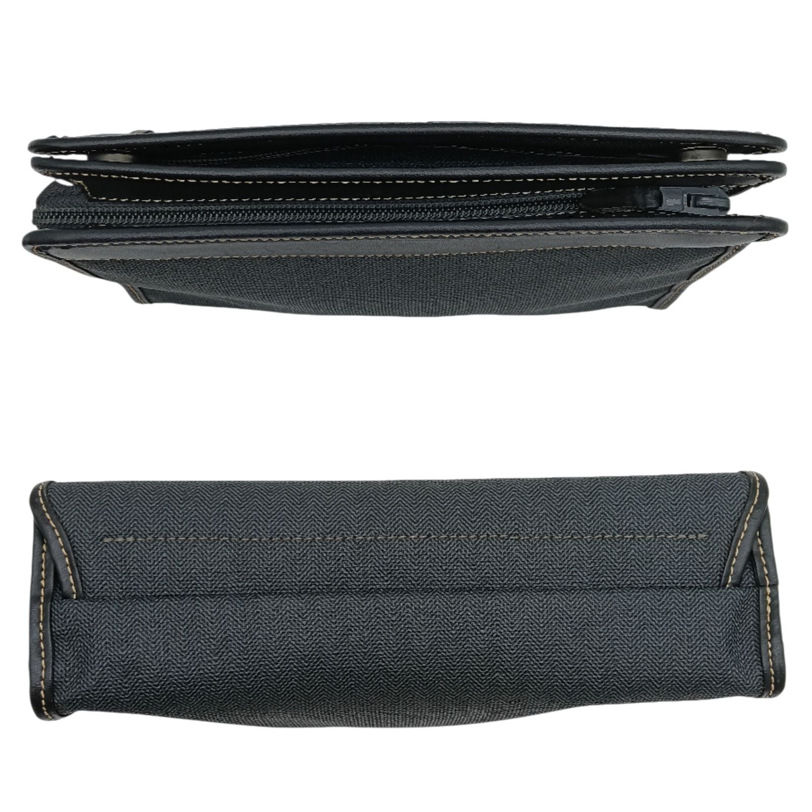 dunhill ダンヒル クラッチバッグ セカンドバッグ レザー ブラック 