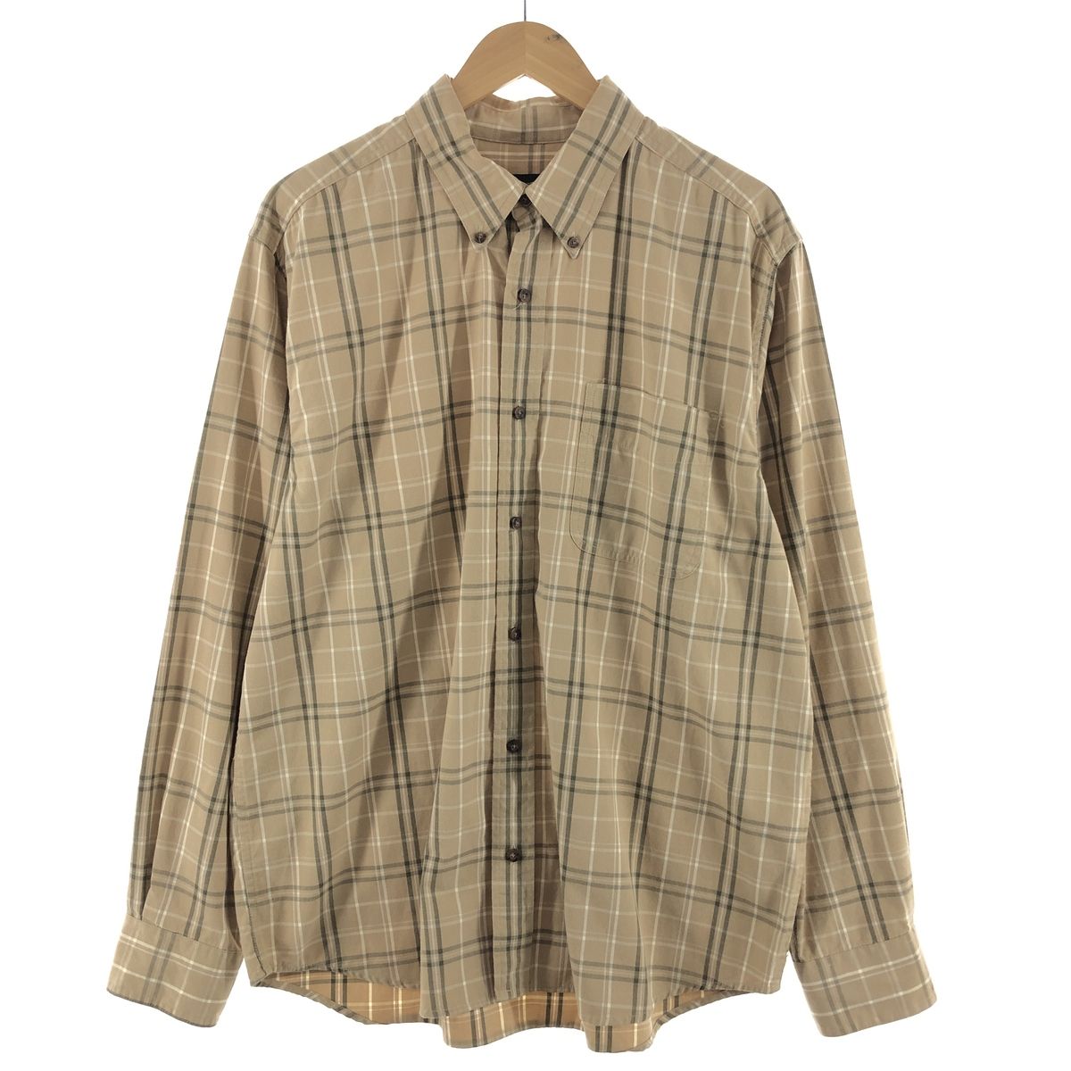 古着 エディーバウアー Eddie Bauer 長袖 ボタンダウンチェックシャツ メンズXL/eaa368128