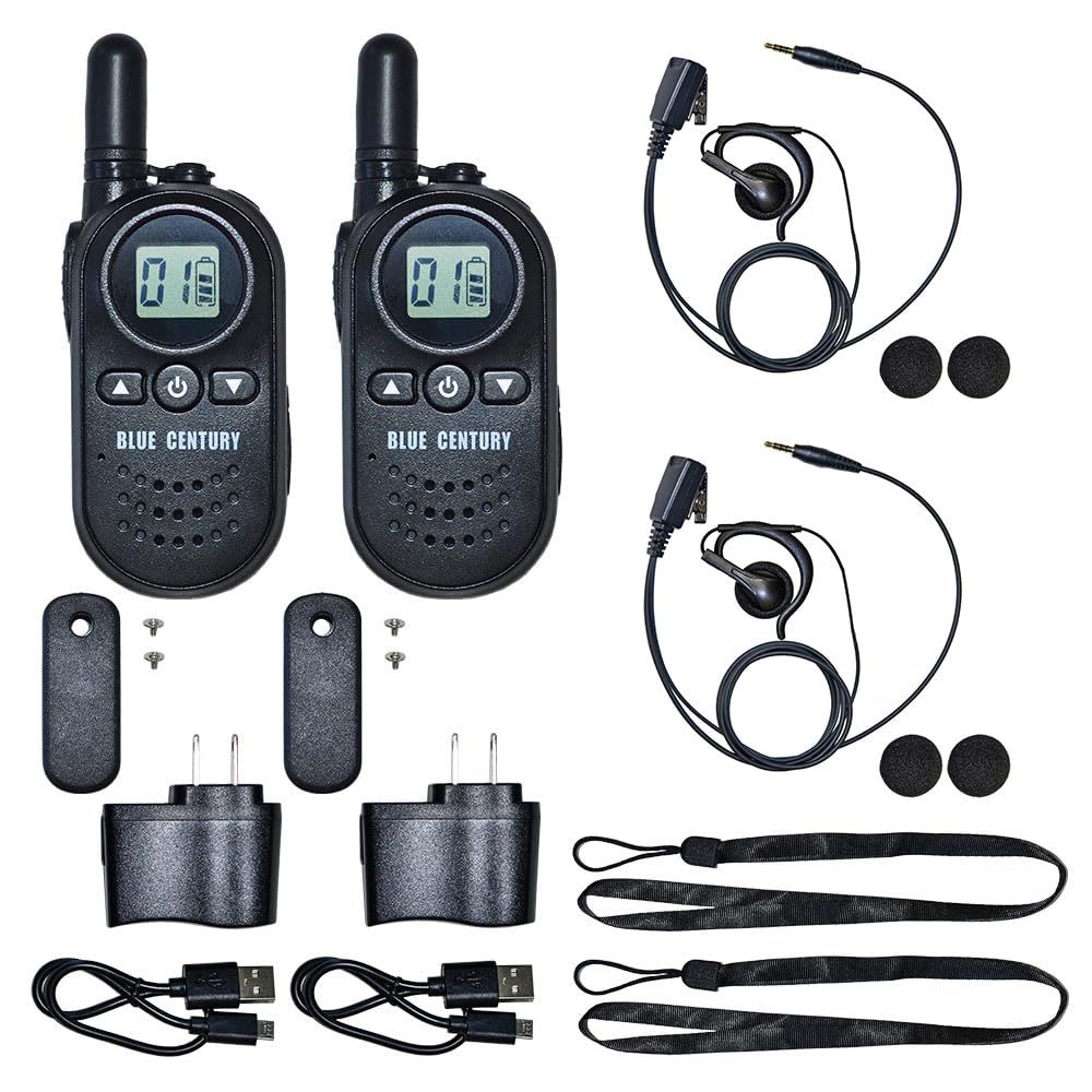 BLUE CENTURY ブルーセンチュリー メーカー 超小型 特定小電力 トランシーバー BC-20 Chanty シャンティ 充電器|ベルトクリップ等付属 インカム 総務省技術基準適合商品 技適マーク有 オープンイヤー型イヤホンマイク C0