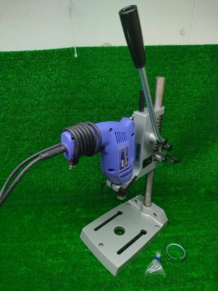 ◎日立工機 ドリルスタンド ドリル保持φ43マウント方式 D10-DS2 電気ドリル付 動作 済みです