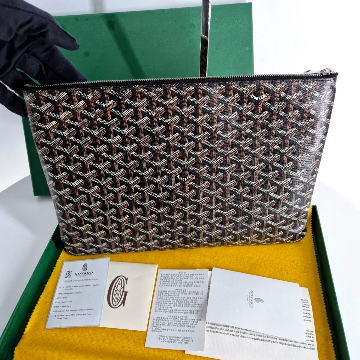 正規品 Goyard(ゴヤール) セナ MGM クラッチバッグ ブラック - メルカリ