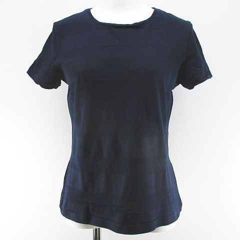 レコパン LES COPAINS ボーダー柄 半袖 Tシャツ カットソー 44