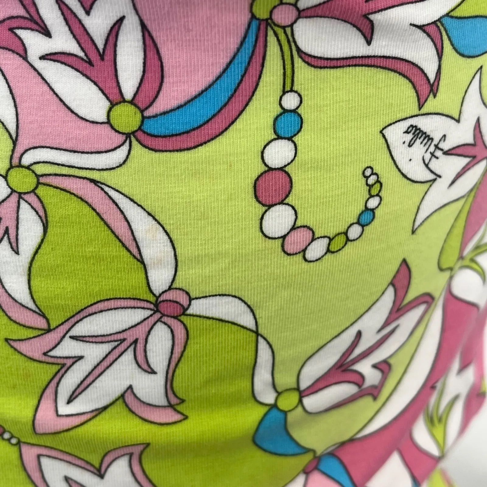 未使用タグ付き❣️エミリオプッチ キャミソール 未使用 エミリオプッチ EMILIOPUCCI 花柄 コットン キャミソール