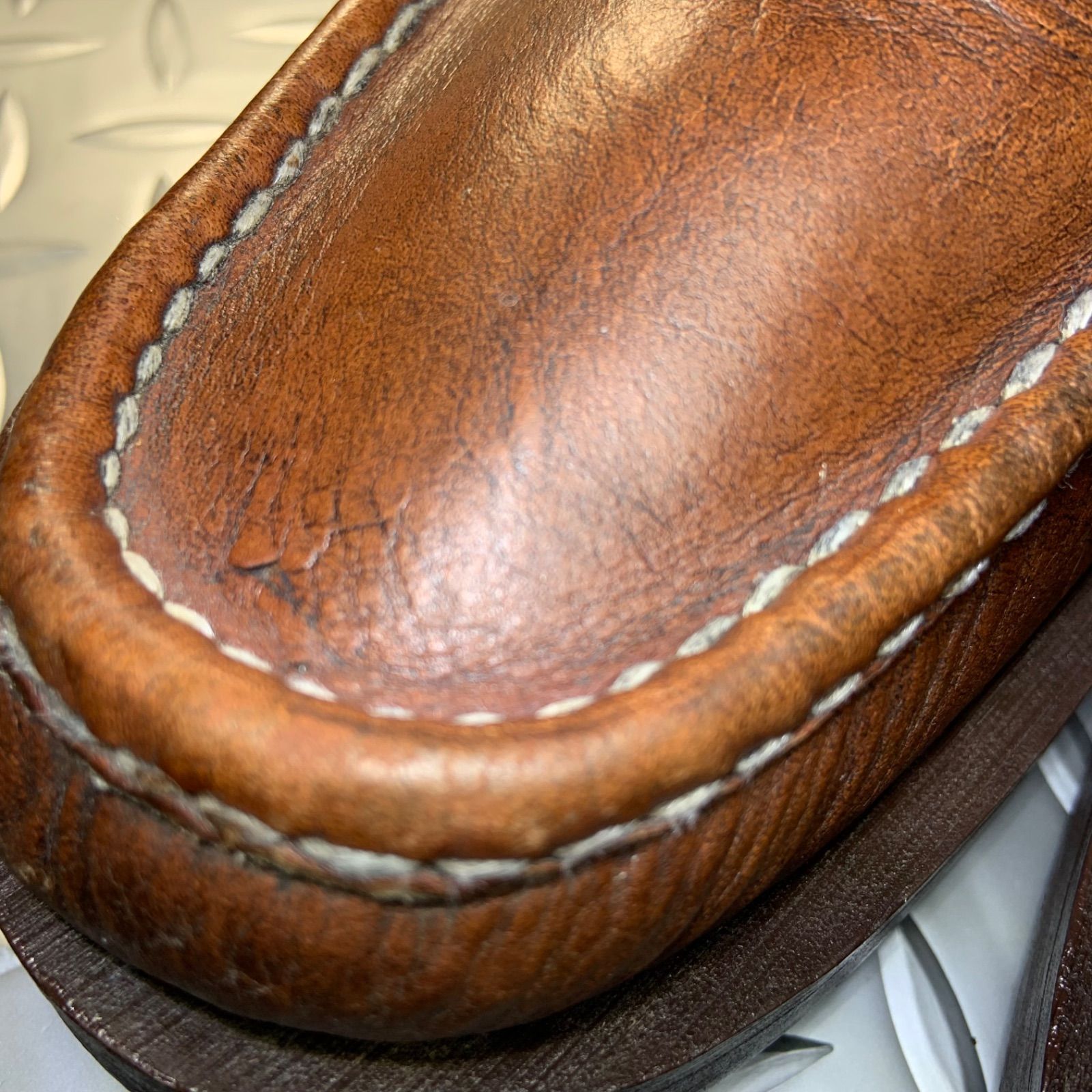 ラッセルモカシン　us8.5 ☆Russell Moccasin ノックアバウト US8.5E 26.5㎝ (25A15-RUSS