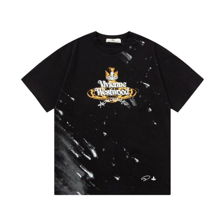 ★大人気 Vivienne Westwood ヴィヴィアンウエストウッド Tシャツ 半袖 新作 レディース メンズ ファッション 男女兼用 ブラック