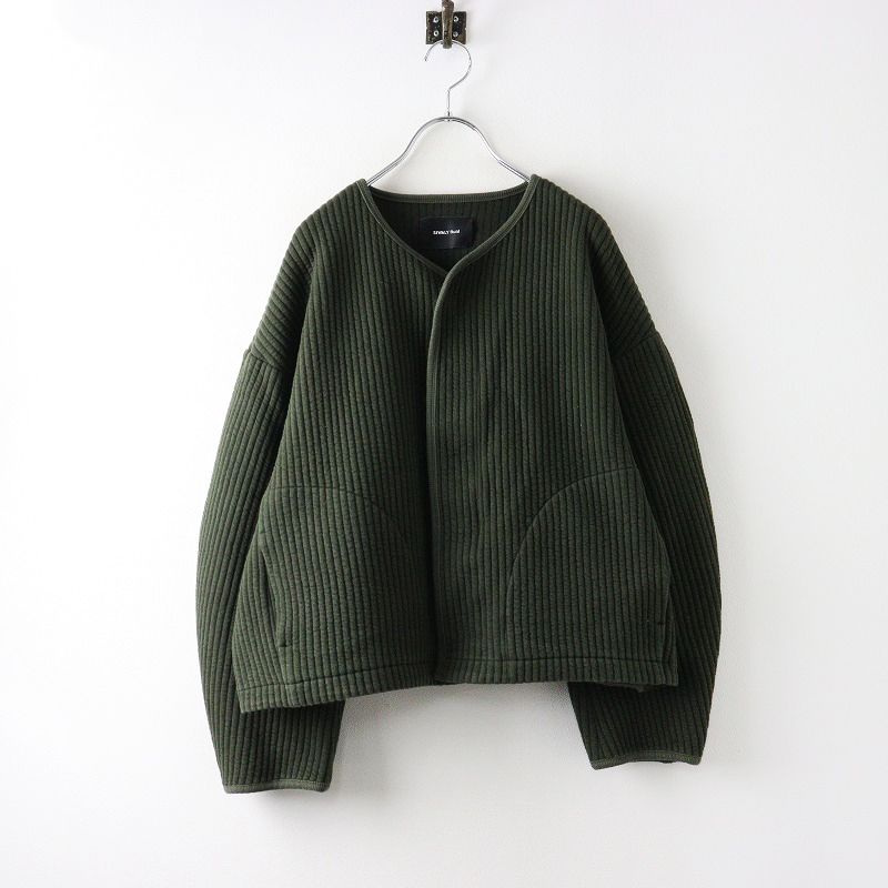 定価29700円 2025AW ワリーフルイド SIWALY fluid ストレッチキルト キルティングブルゾン F カーキグリーン 2400014383966