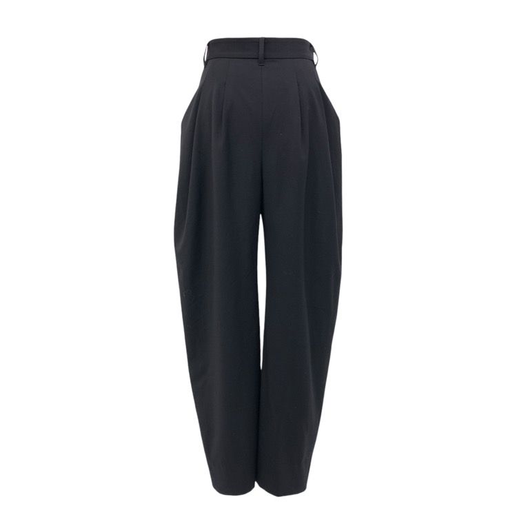 deres デレス Drape pants ドレープ パンツ ブラック 1 DER23AW-PT-001 