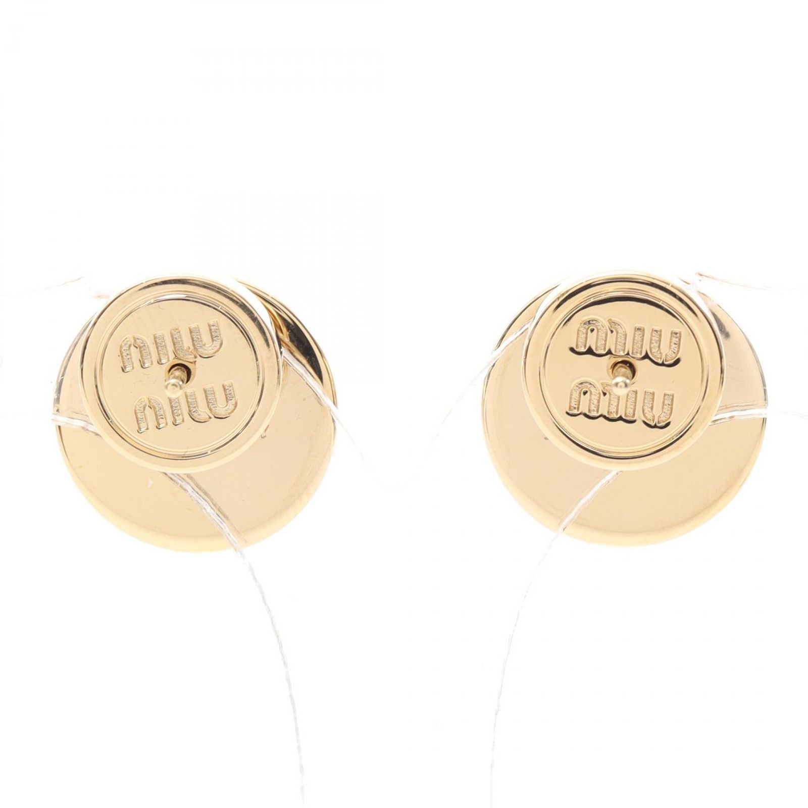 Miu Miu ミュウ ミュウ エナメルメタル ピアス ミュウミュウ／MIU MIU
