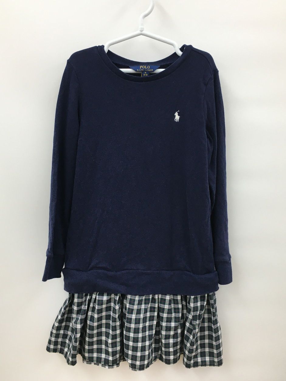 ポロ ラルフローレン POLO Ralph Lauren ワンピース M(8-10) ネイビー