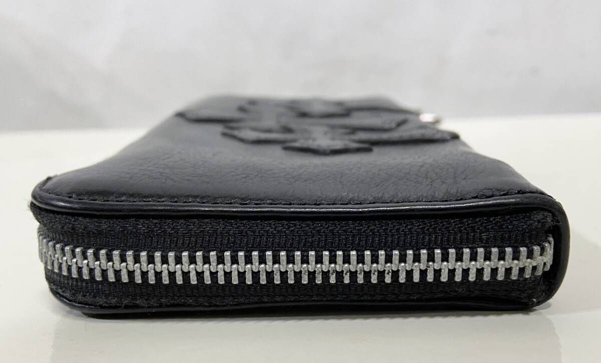 クロムハーツ　クロスパッチ キルテッドセメタリー ラウンドファスナー　長財布 CHROME HEARTS クロムハーツ キルテッドシリーズ CHクロス