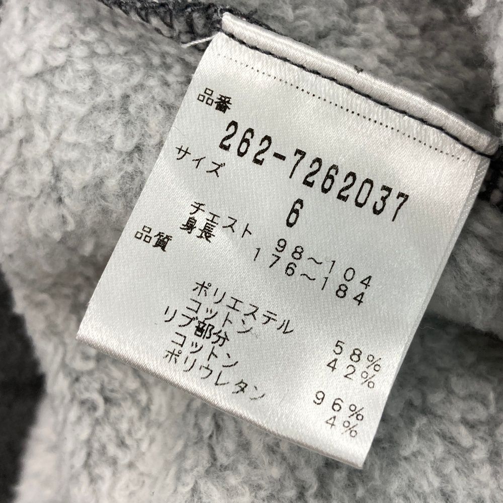 サイズ：6 JACK BUNNY ジャックバニー  裏起毛 スウェットトレーナー フラッグ総柄 グレー系 [240101476170] ゴルフウェア メンズ ストスト サイズ：6 JACK BUNNY ジャックバニー 裏起毛 スウェット