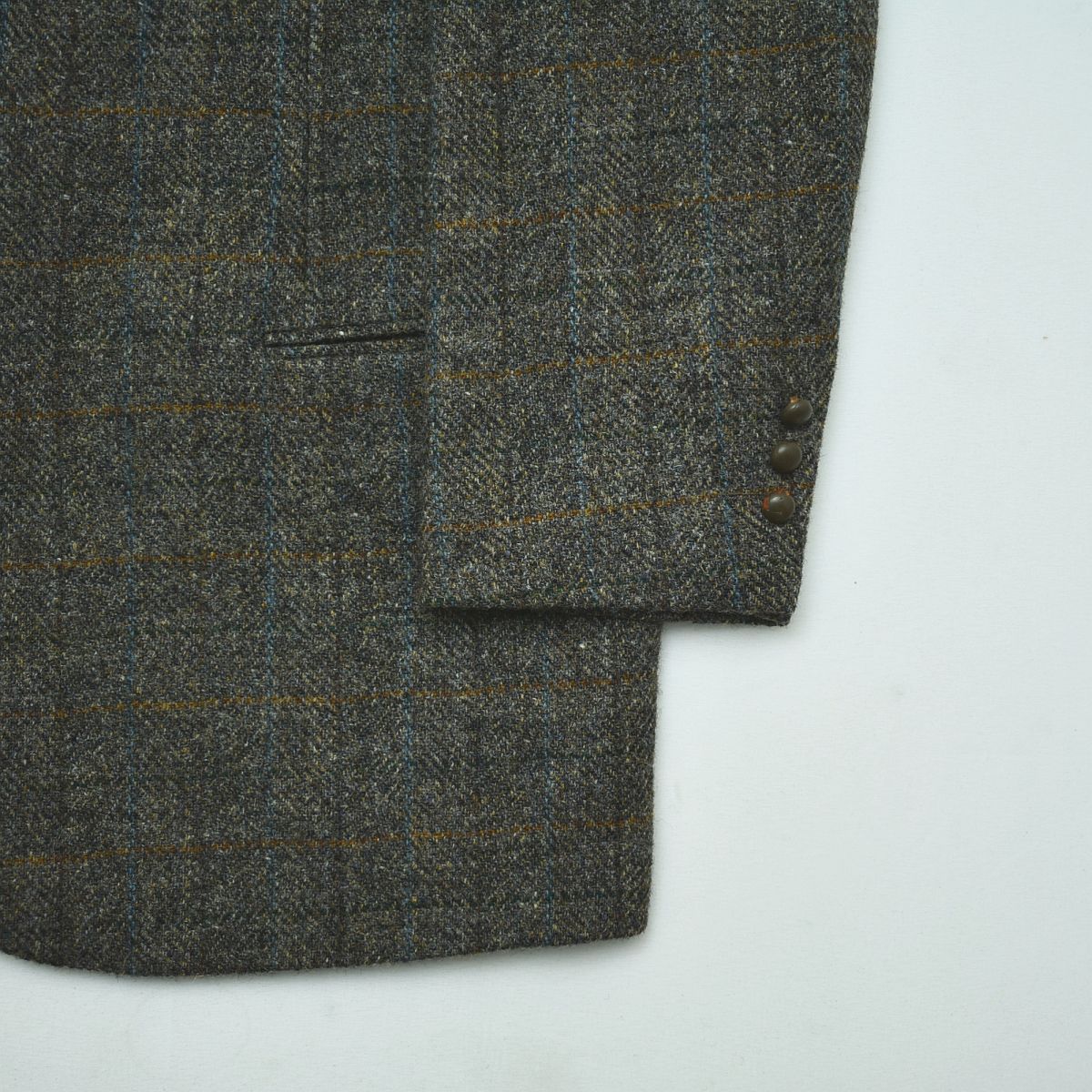 美品】 パパス PAPAS ハリスツイード Harris Tweed ピンチェック
