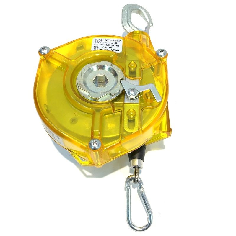 中発販売 ツールバランサー 容量(kg)：1.5〜3.0(イエロー色) STB30A 返品種別B CHUHATSU 中発販売 Reelex ツールバランサー イエロークリアー色 STB