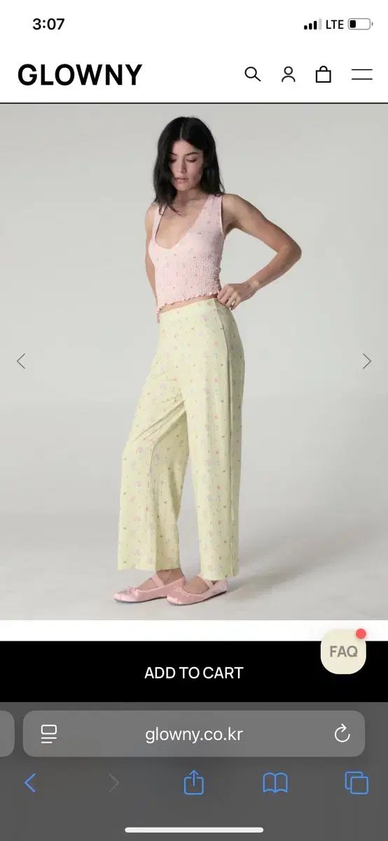 【GLOWNY】 TWIRL FLARE PANTS ★送料関税込み★ TWIRL FLARE PANTS (BLACK) - GLOWNY