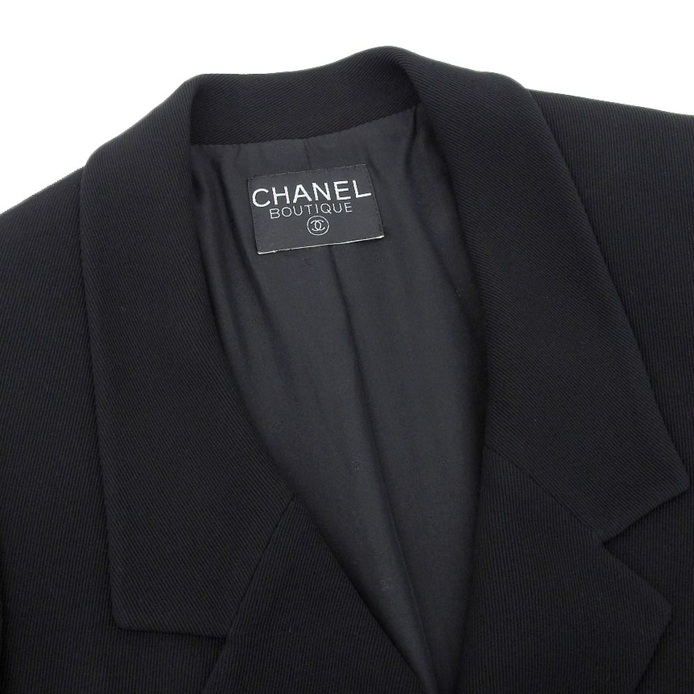 本物保証】 超美品 シャネル CHANEL ココマーク ロング ジャケット  