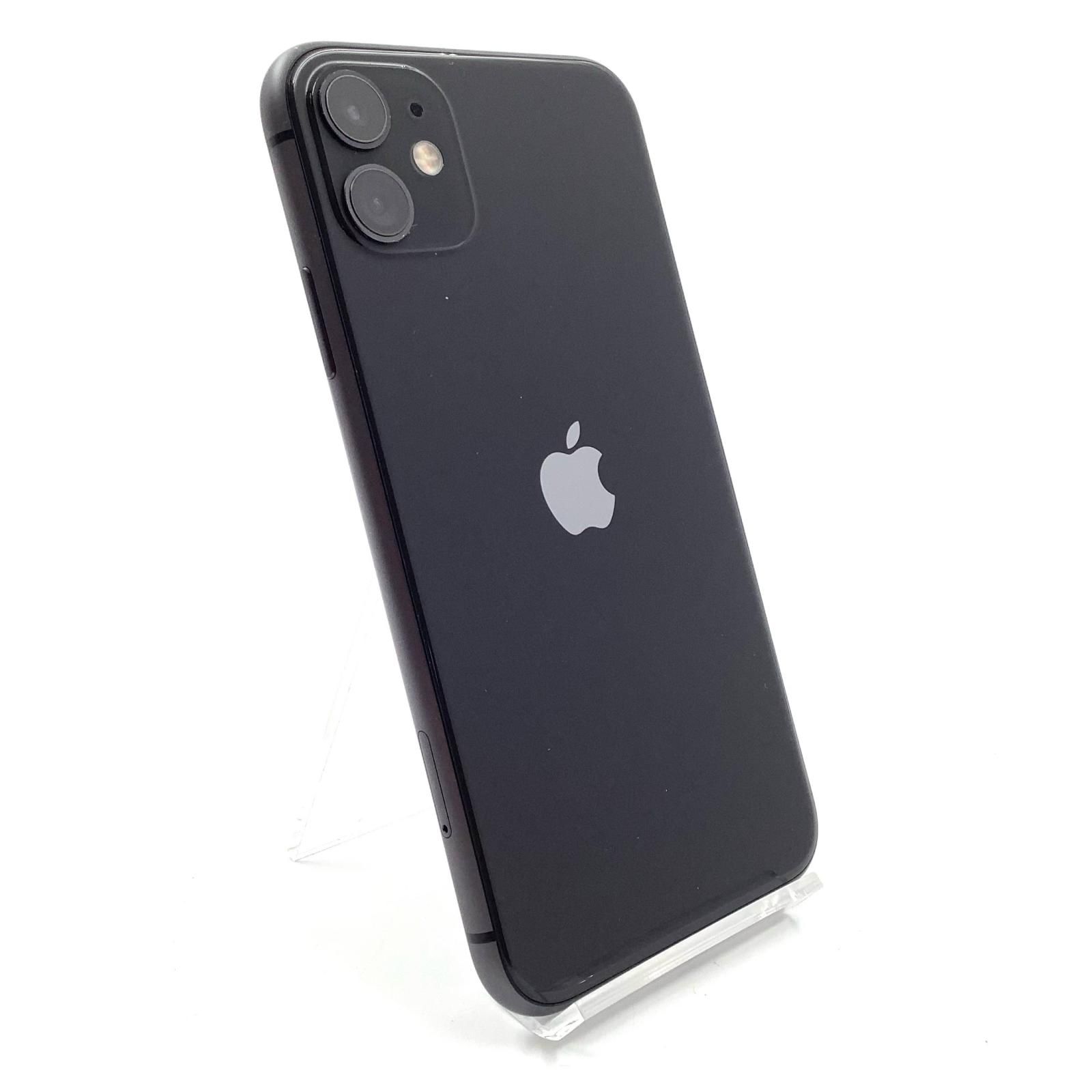 全額返金保証】【最速発送】Apple iPhone 11 64GB ブラック au 白ロム
