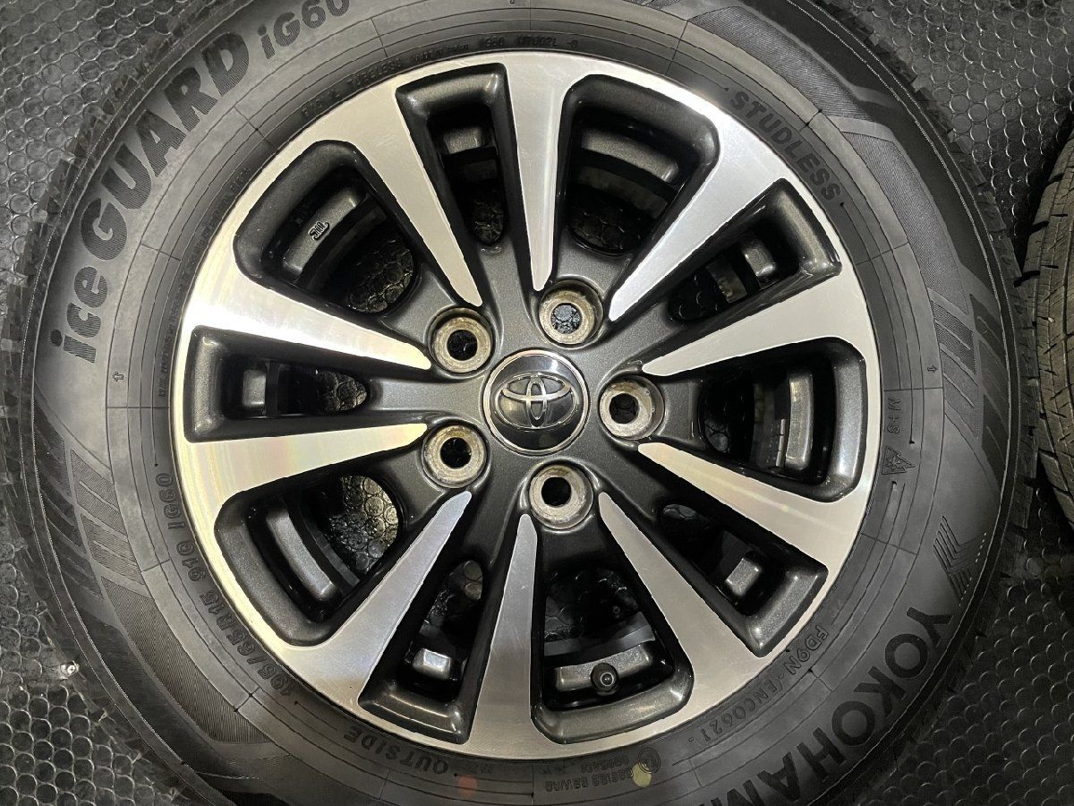 YK iG60 195/65R15】スタッドレス【トヨタ エスクァイア 純正ホイール 
