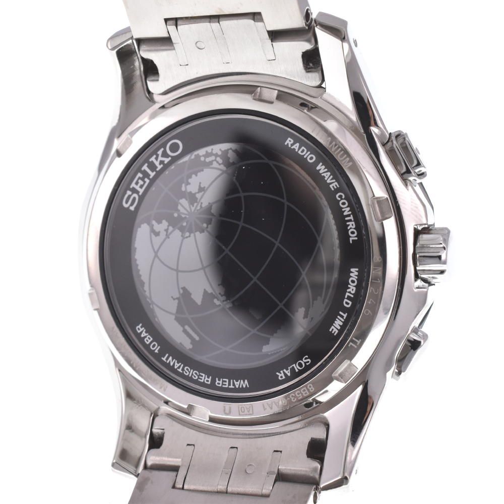 メンズ SEIKO ブライツ ワールドタイム チタン SAGA003 8B53-0AA0
