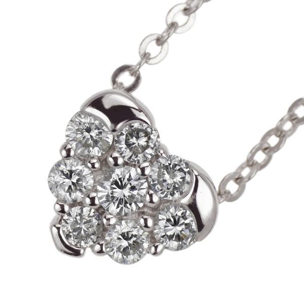 K18WG VENDOME ダイヤ D0.12ct ハートモチーフネックレス K18WG VENDOME ダイヤ D0.12ct ハートモチーフネックレス
