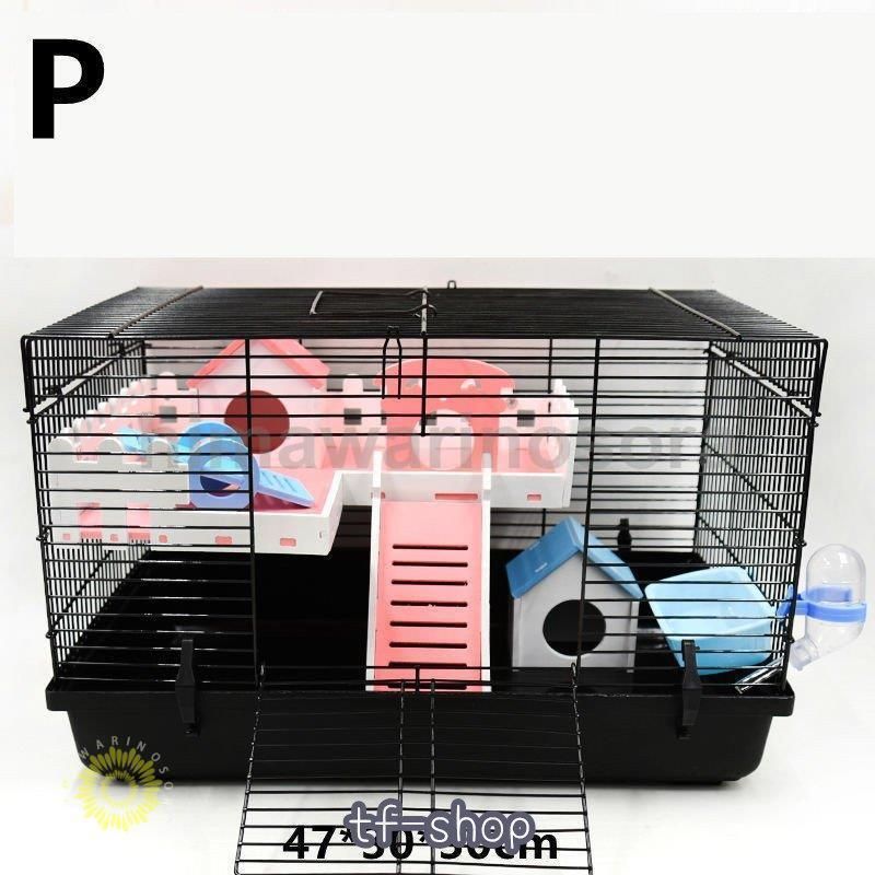 透明 2階建てハムスターケージ