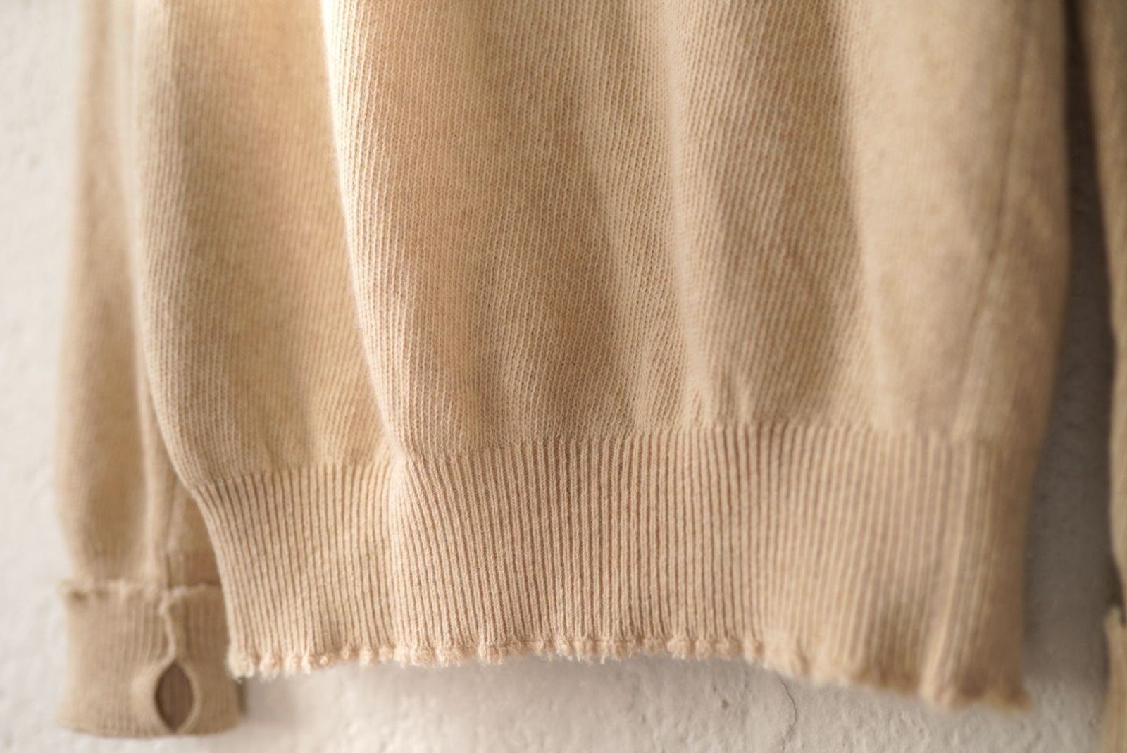 21AW 二重ヒョットコ P/O SWEATER カシミヤウールクルーネックニット 