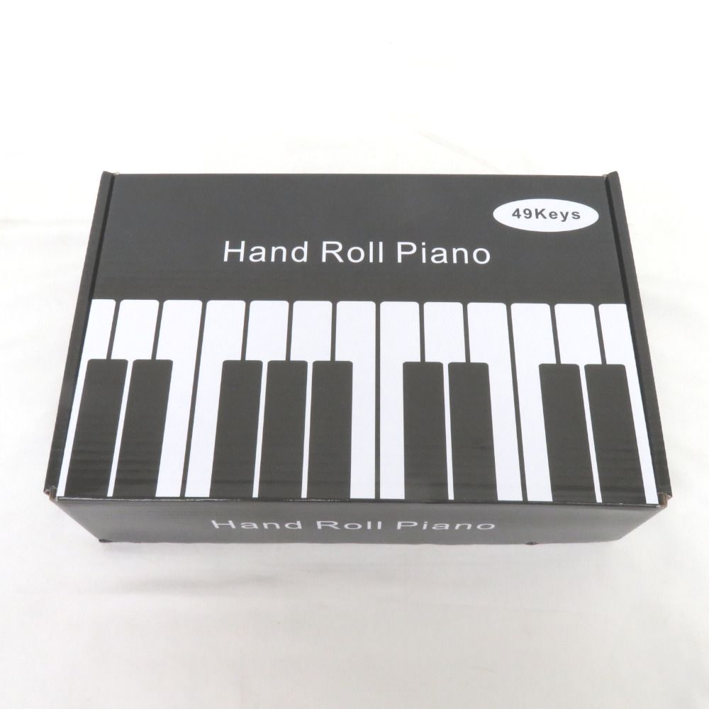 鍵盤楽器 Hand Roll Piano ロールアップピアノ 本体のみ L2KD008 49鍵盤 スピーカー内蔵 デモ音源 ポータブル 箱付き