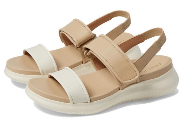 ■美品■コールハーン■ZERØGRAND■コンフォートサンダル■シルバー■9B■ セール】ゼログランド アンクル ストラップ サンダル womens