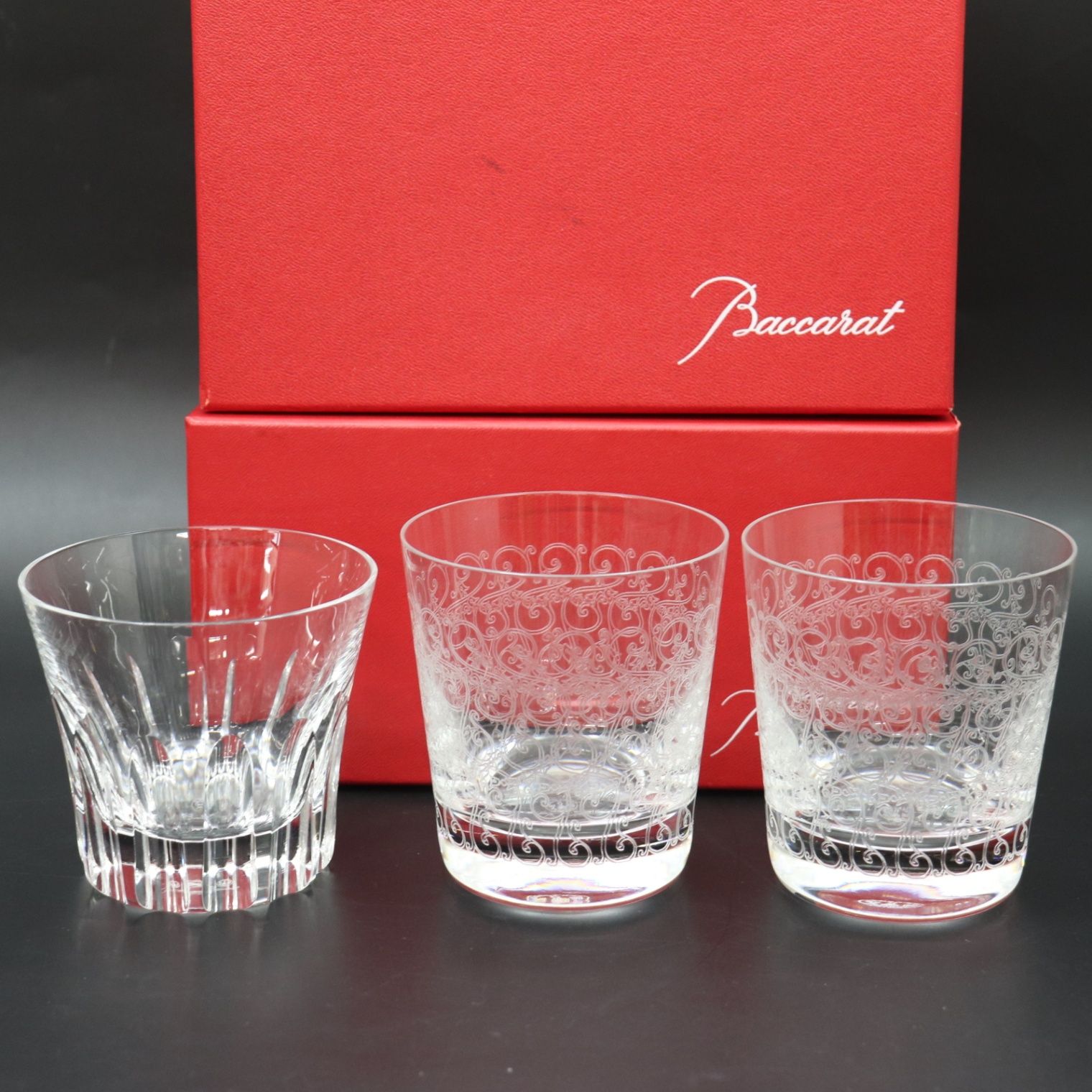 ITLU8RVXQTYG Baccarat バカラ クリスタル ロックグラス ローハン エトナ タンブラー クリスタル 3客 食器 洋食器 インテリア ギフト き
