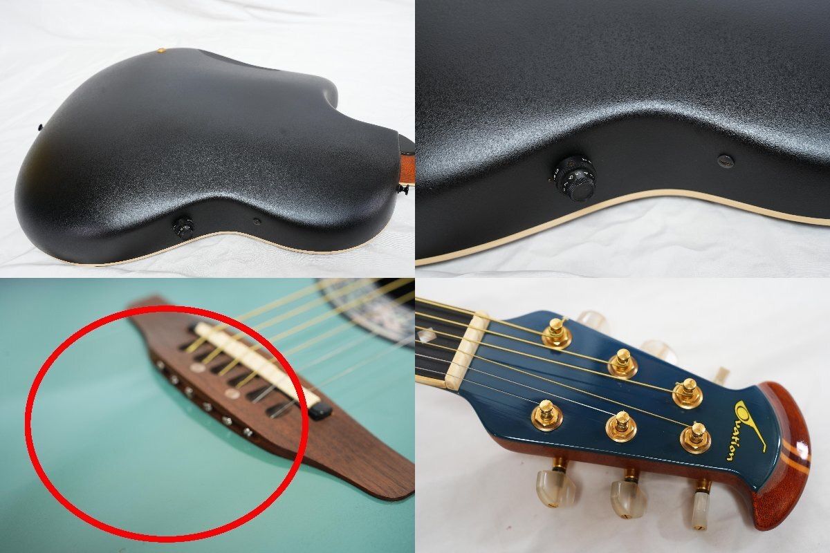 ☆OVATION USA☆Legend 1567M ブルーバースト エレアコ 難あり Made in